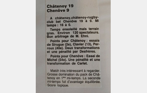 Article Journal de Saône et Loire 23 novembre 1986