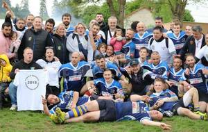 Finales régionales Beaune 30 avril 2018. CRC B champion de Bourgogne réserves à XII