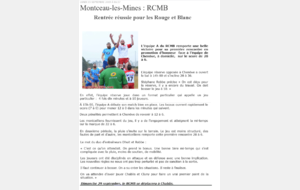 Article Montceau Infos 23 septembre 2019