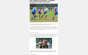 Article Dijon Sport News octobre 2020