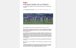 Article Journal de Saône et Loire 20 décembre 2011
