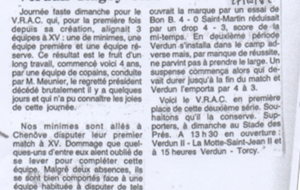 Article Journal de Saône et Loire 27 octobre 1982