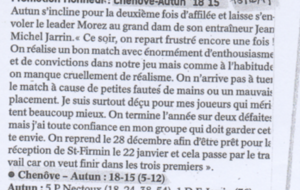 Article Journal de Saône et Loire 18 décembre 2011