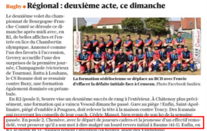 Article le Bien Public 24 septembre 2023